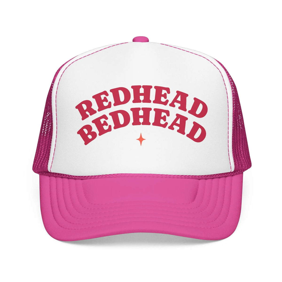 Redhead Bedhead Retro Trucker Hat