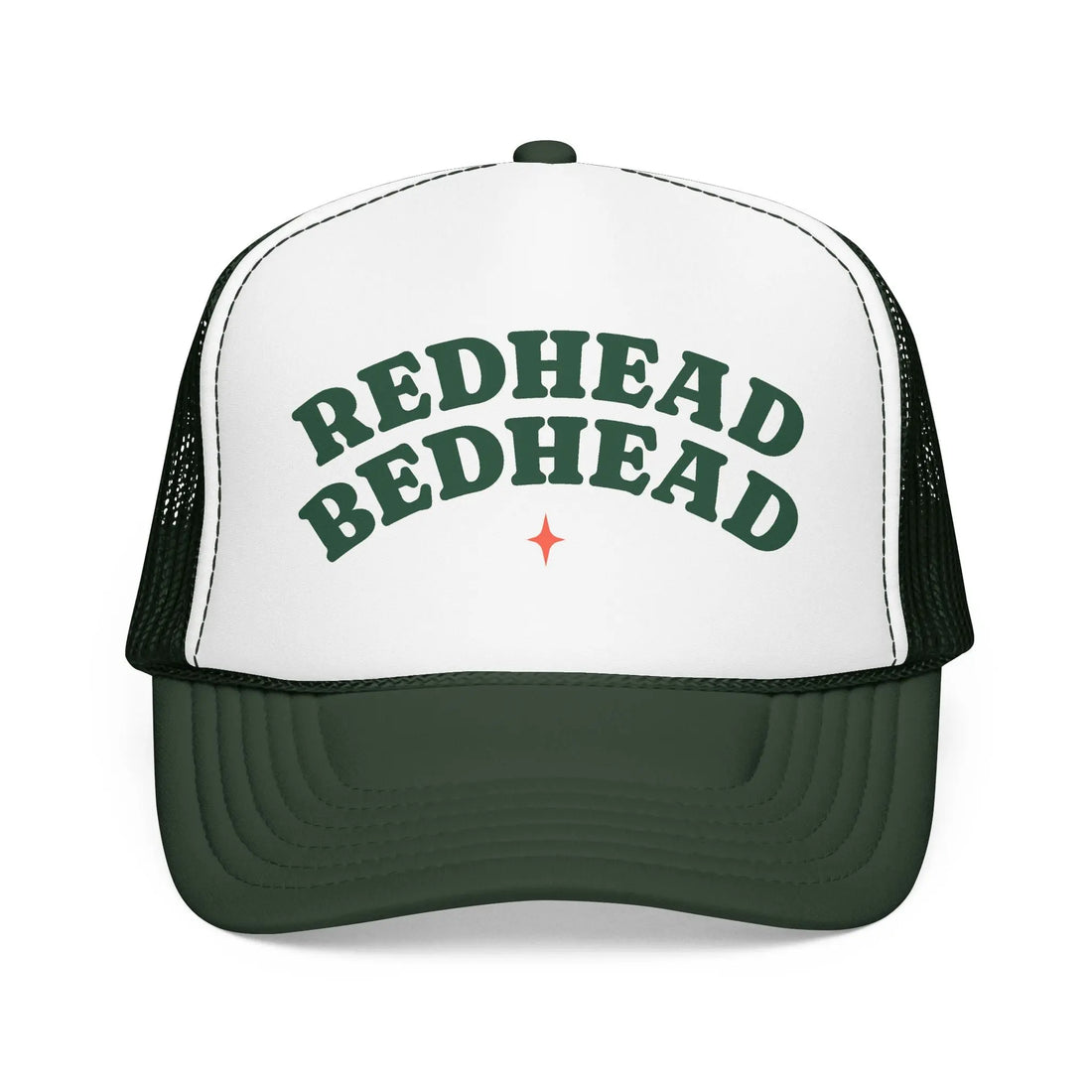 Redhead Bedhead Retro Trucker Hat