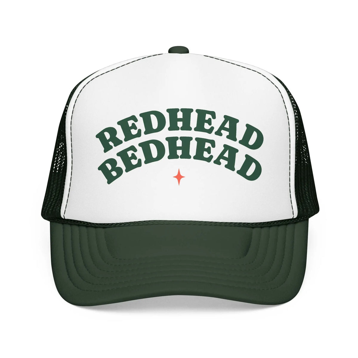 Redhead Bedhead Retro Trucker Hat