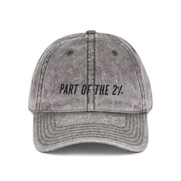 Part of the 2% Vintage Cap Printify