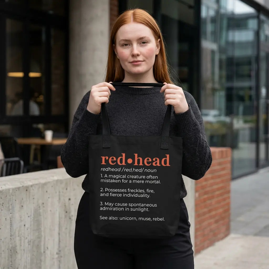 Redhead Definition Tote Bag
