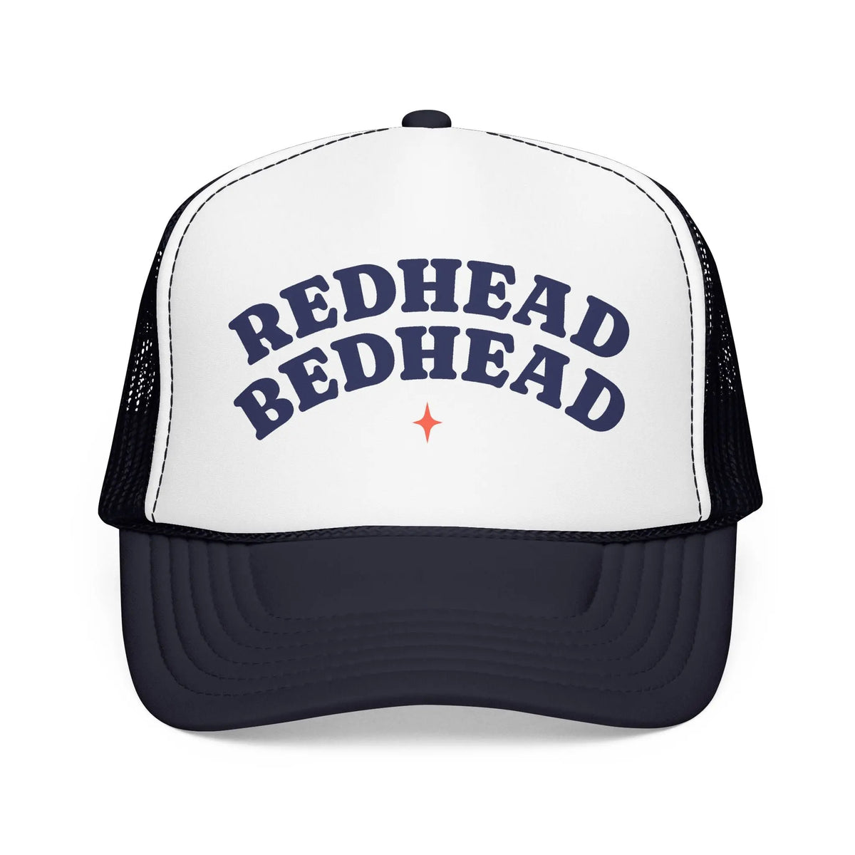 Redhead Bedhead Retro Trucker Hat