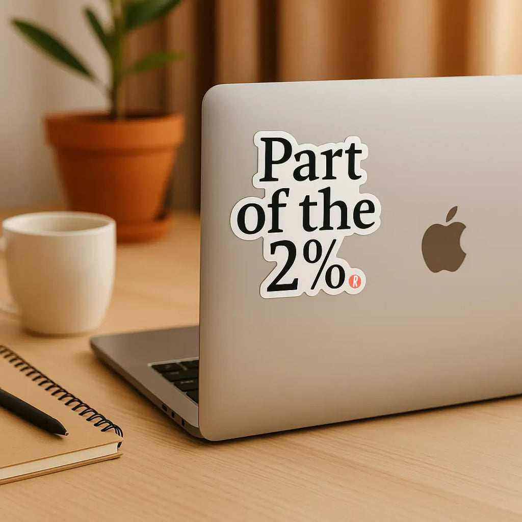 Part of the 2% Sticker (3" x 3") Redhead Revolution