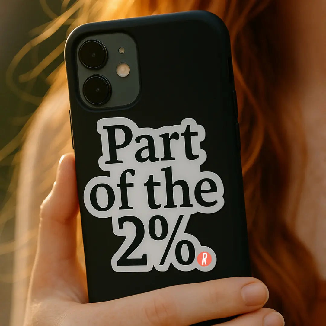 Part of the 2% Sticker (3" x 3") Redhead Revolution
