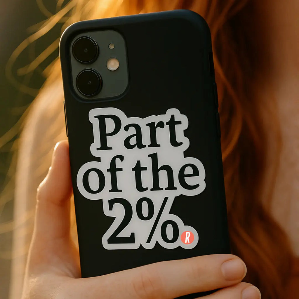 Part of the 2% Sticker (3" x 3") Redhead Revolution