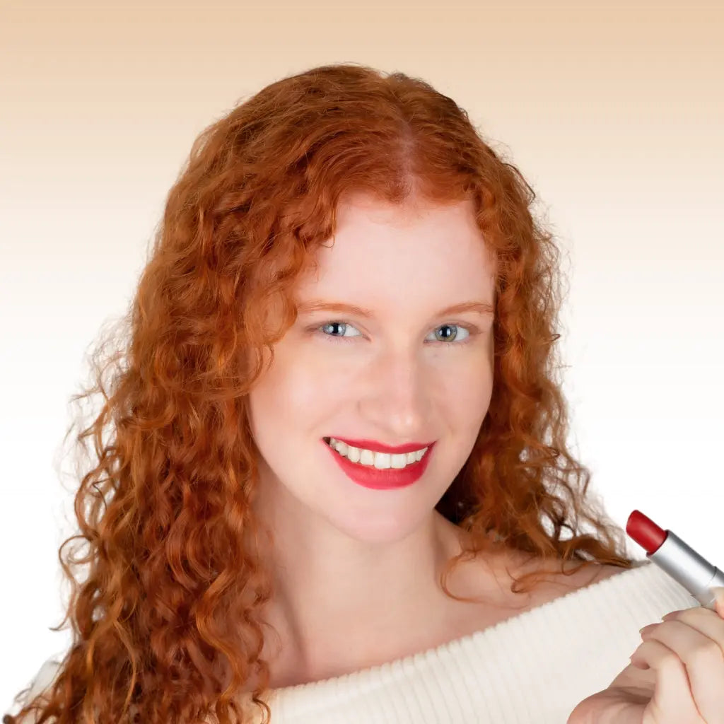 Redhead Rouge Lipstick on Decklyn by Redhead Revolution