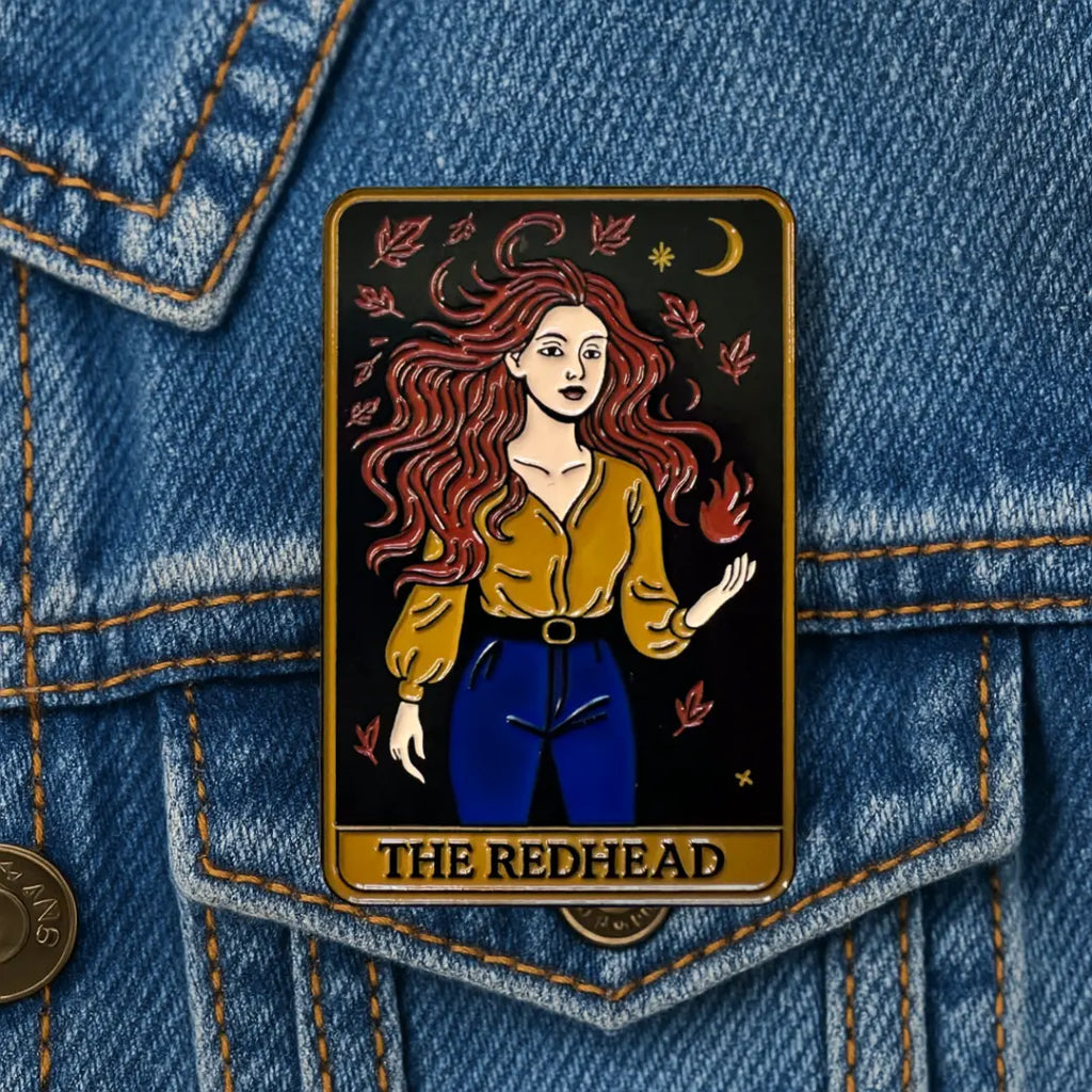 "The Redhead" Pin on Jacket by Redhead Revolution